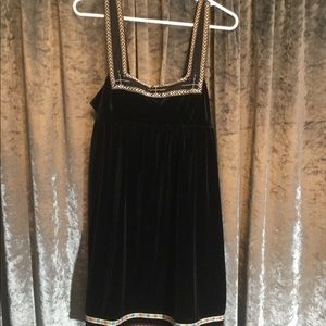 Free People Velvet Dress Med drawstring back LNWT